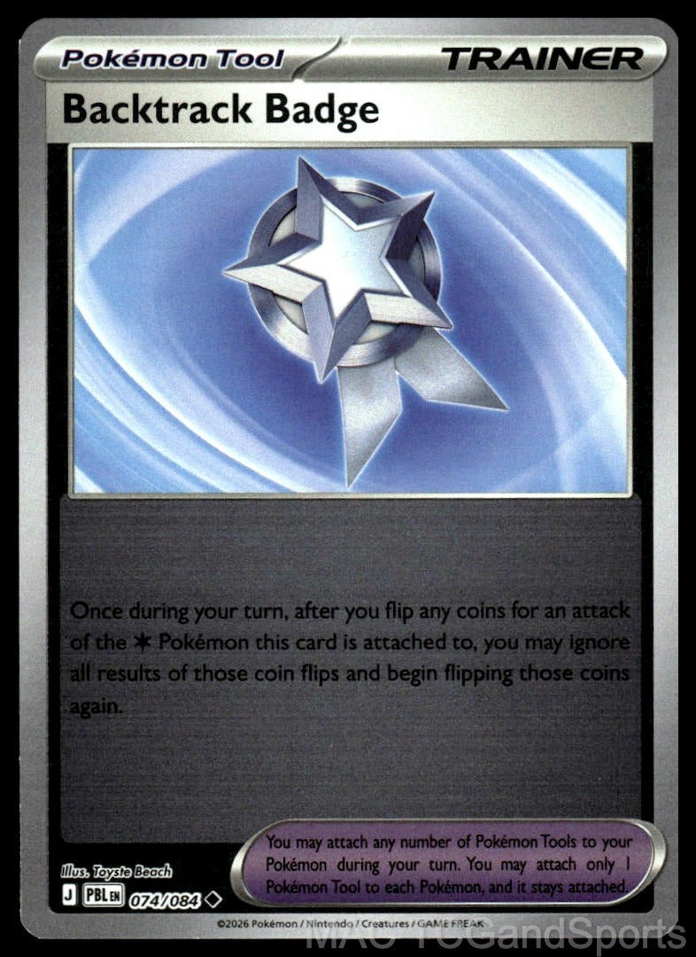 Backtrack Badge 074/084 Reverse Holo