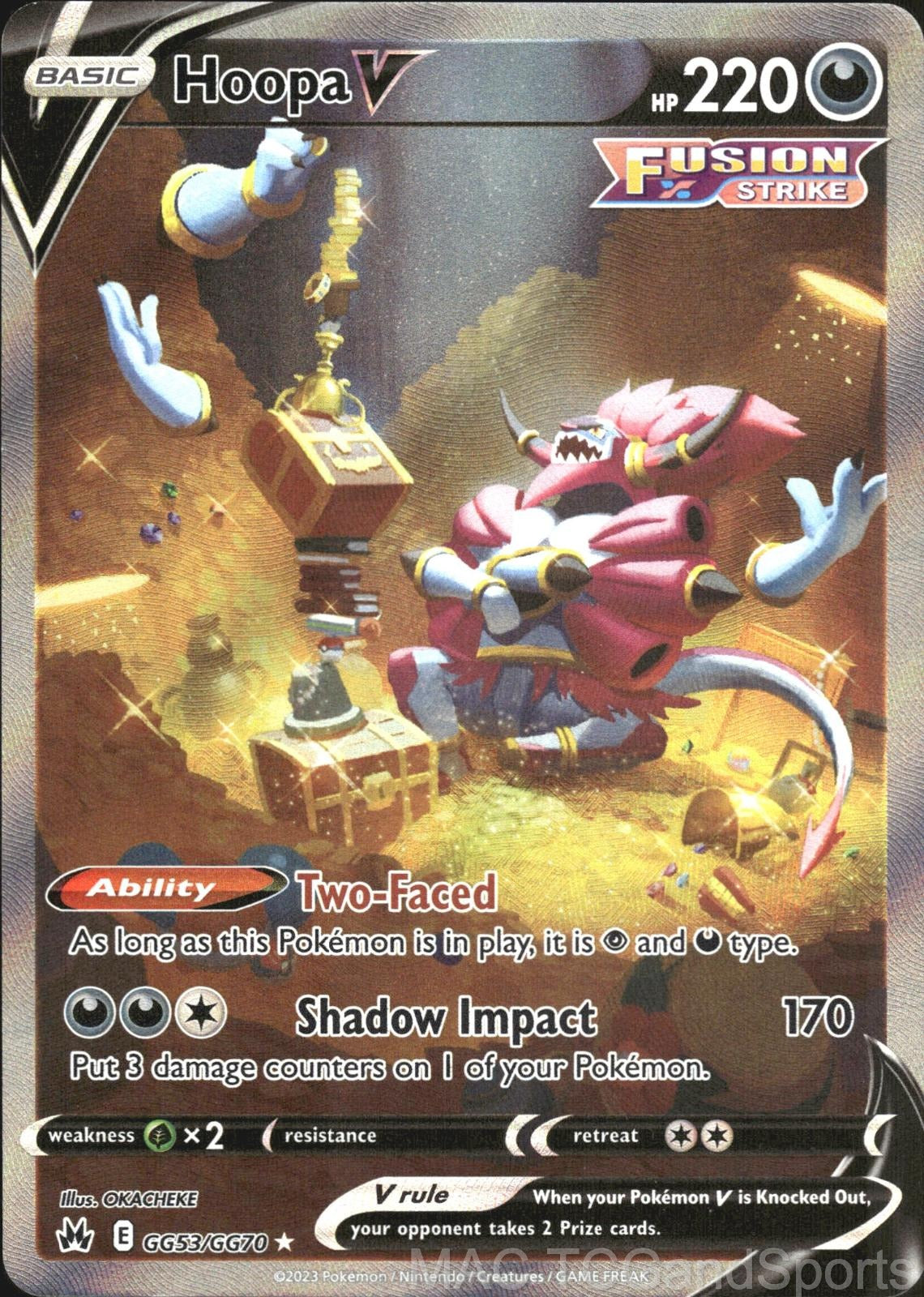 Hoopa V GG53/GG70 Holo Crown Zenith Galarian Gallery Pokemon TCG NM