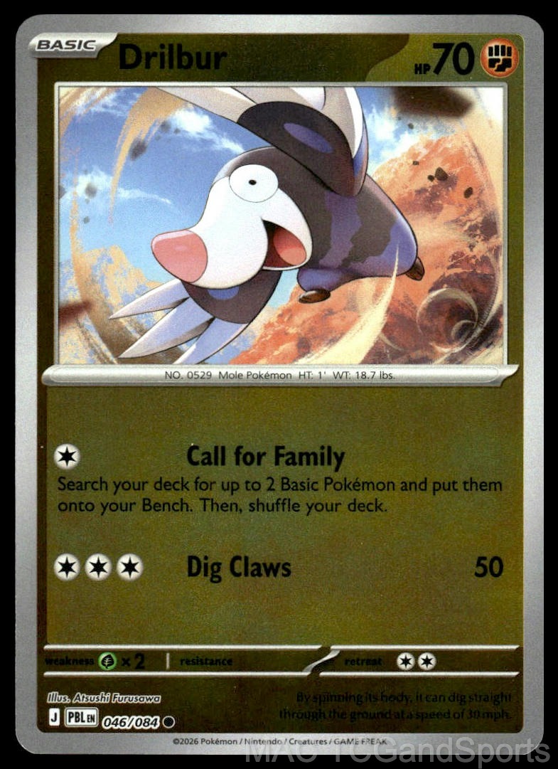 Drilbur 046/084 Reverse Holo