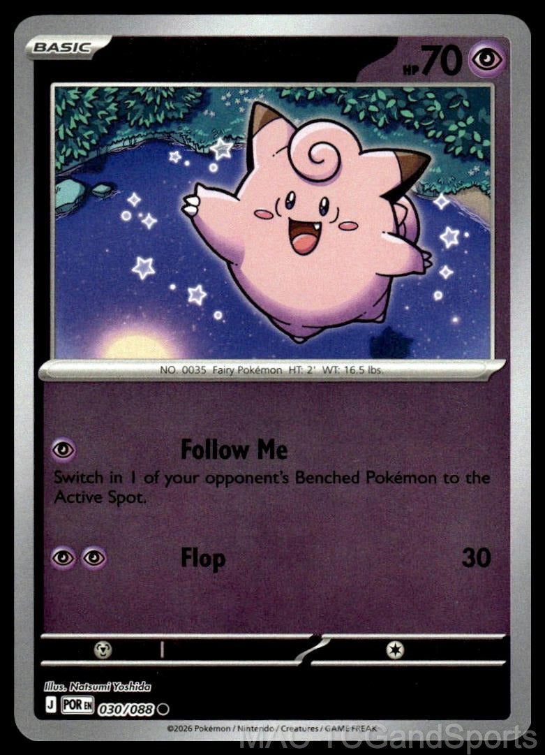 Clefairy 030/088 Reverse Holo