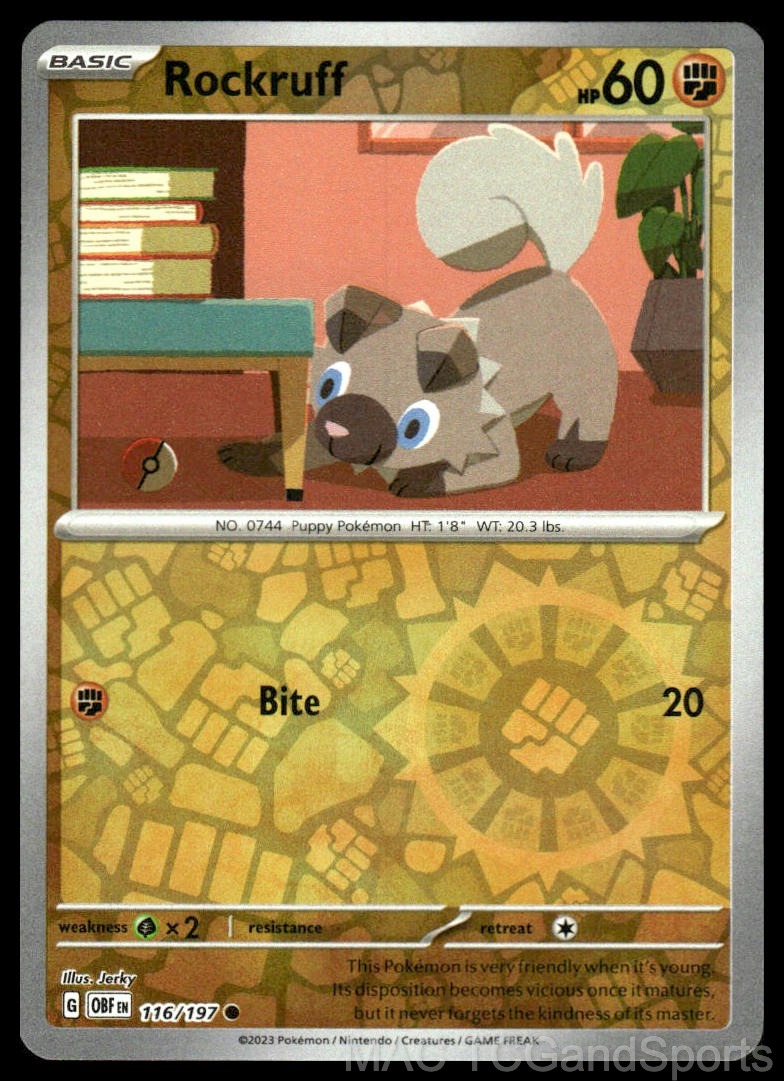 Rockruff 116/197 Reverse Holo