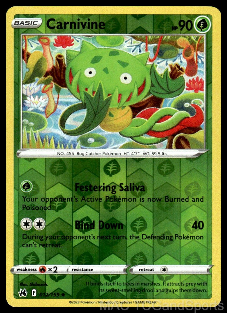 Carnivine 012/159 Reverse Holo