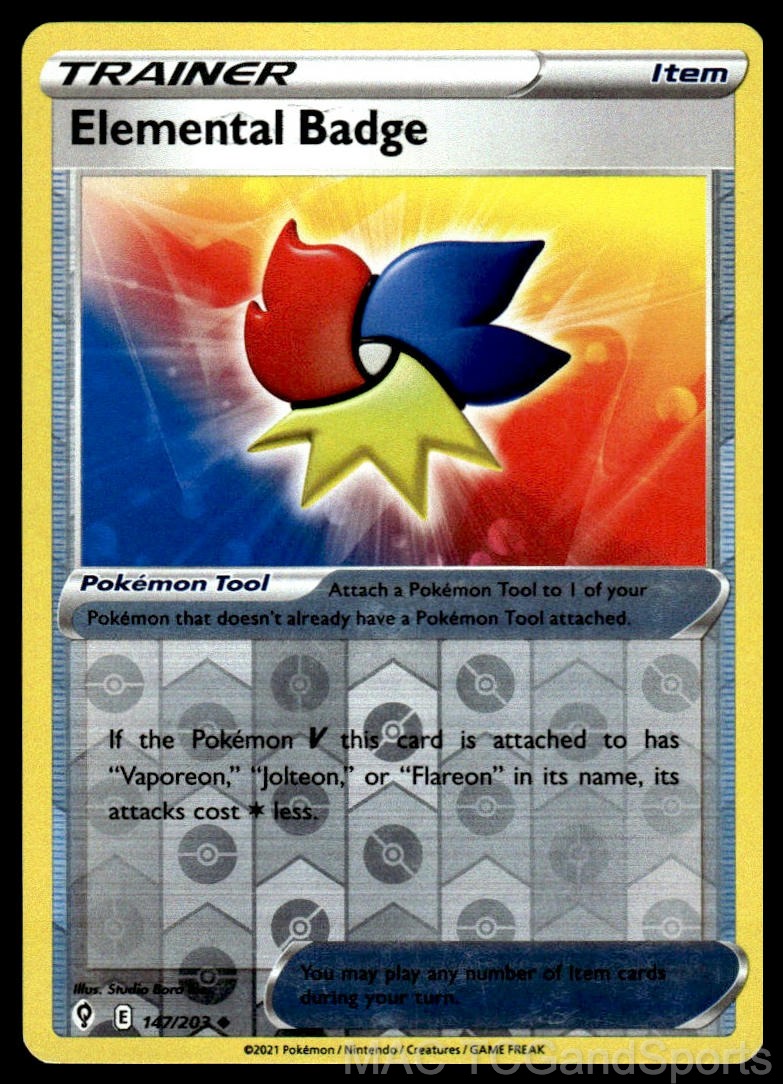 Elemental Badge 147/203 Reverse Holo