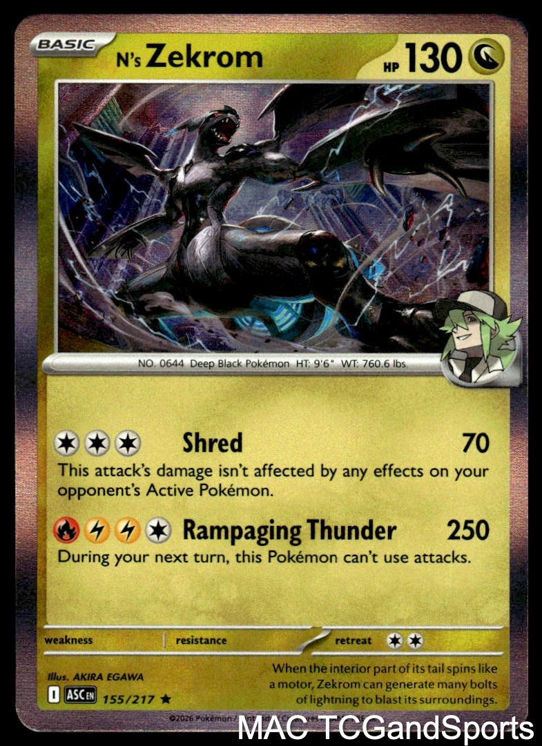 N's Zekrom 155/217 Holo