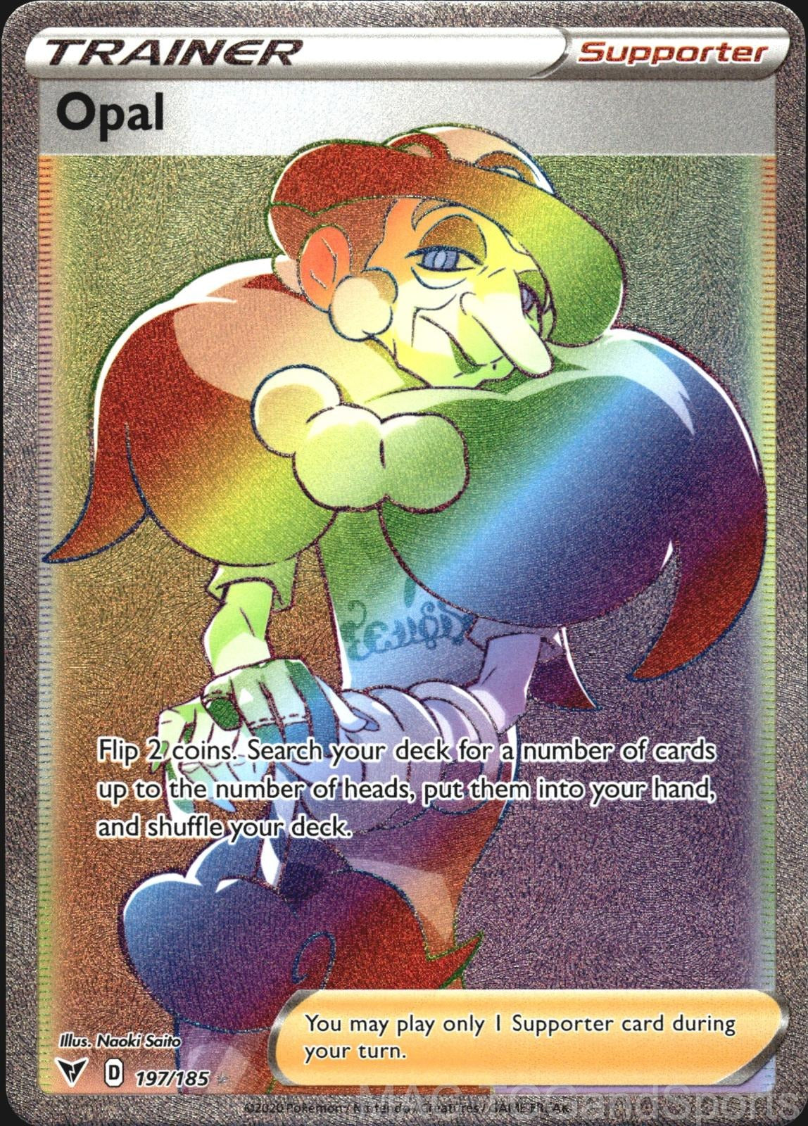 Opal 197/185 Holo Vivid Voltage Pokemon TCG NM
