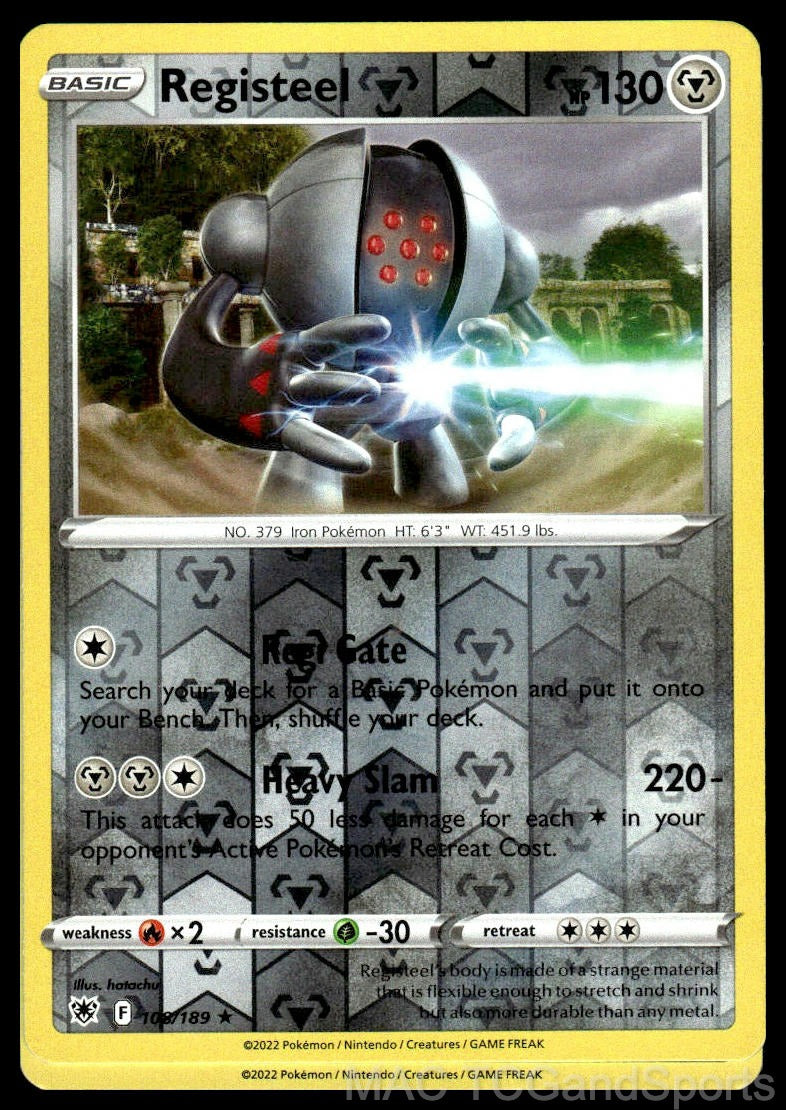 Registeel 108/189 Reverse Holo
