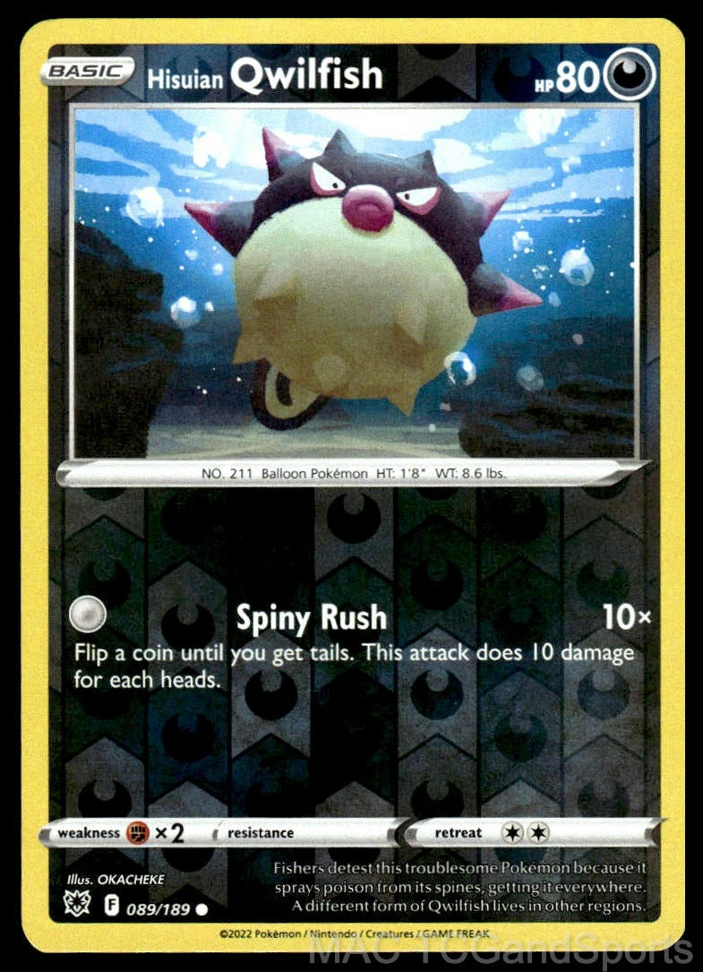 Hisuian Qwilfish 089/189 Reverse Holo