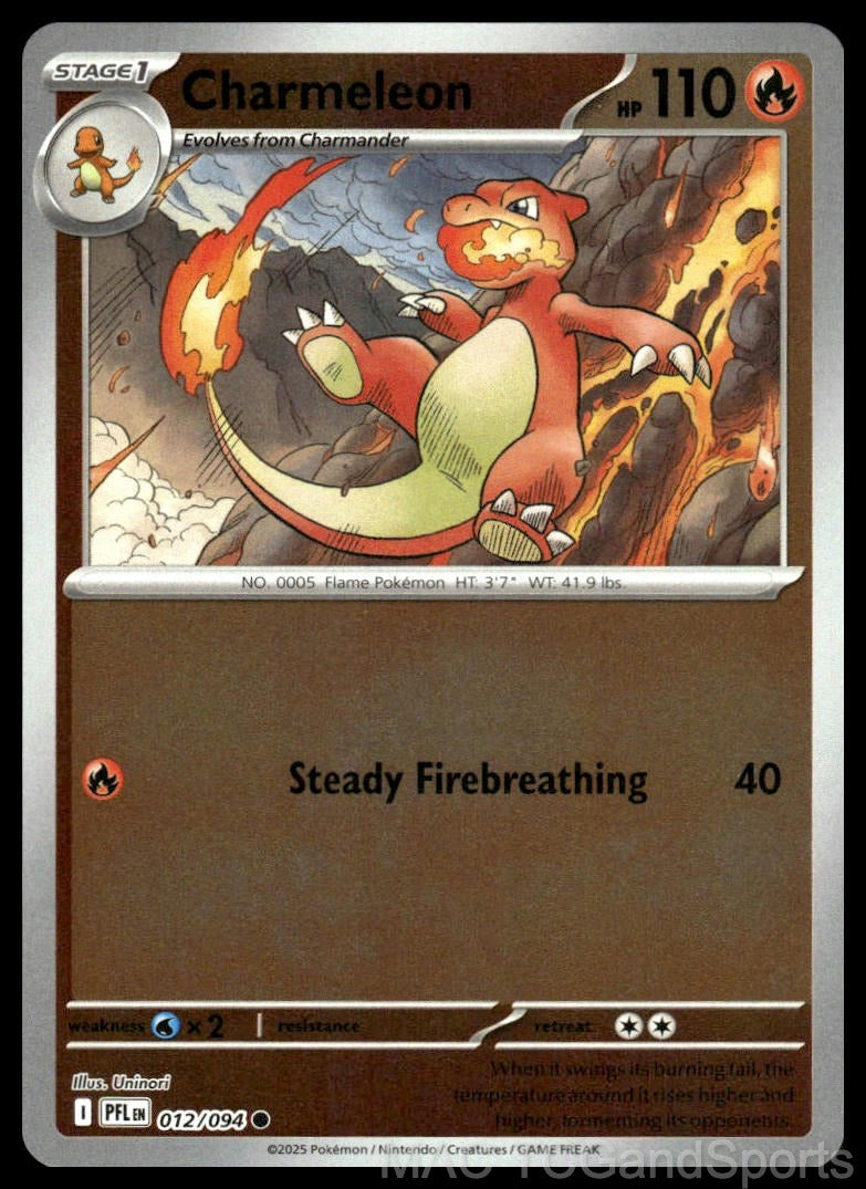 Charmeleon 012/094 Reverse Holo