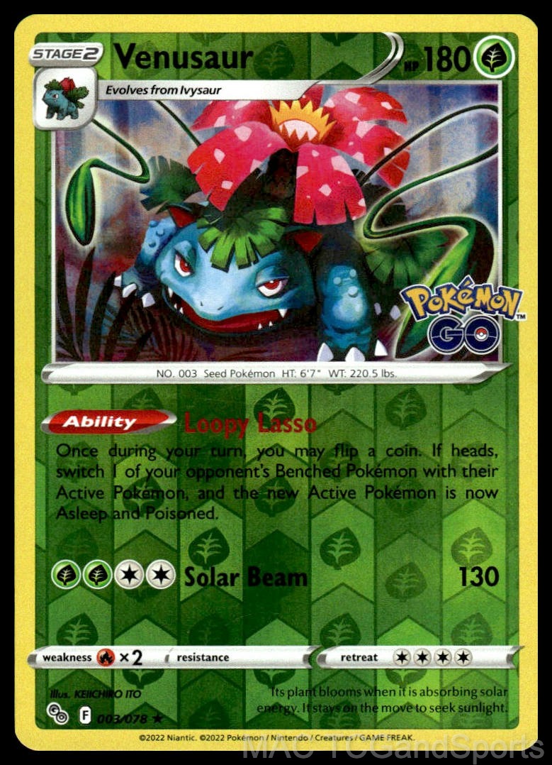 Venusaur 003/078 Reverse Holo