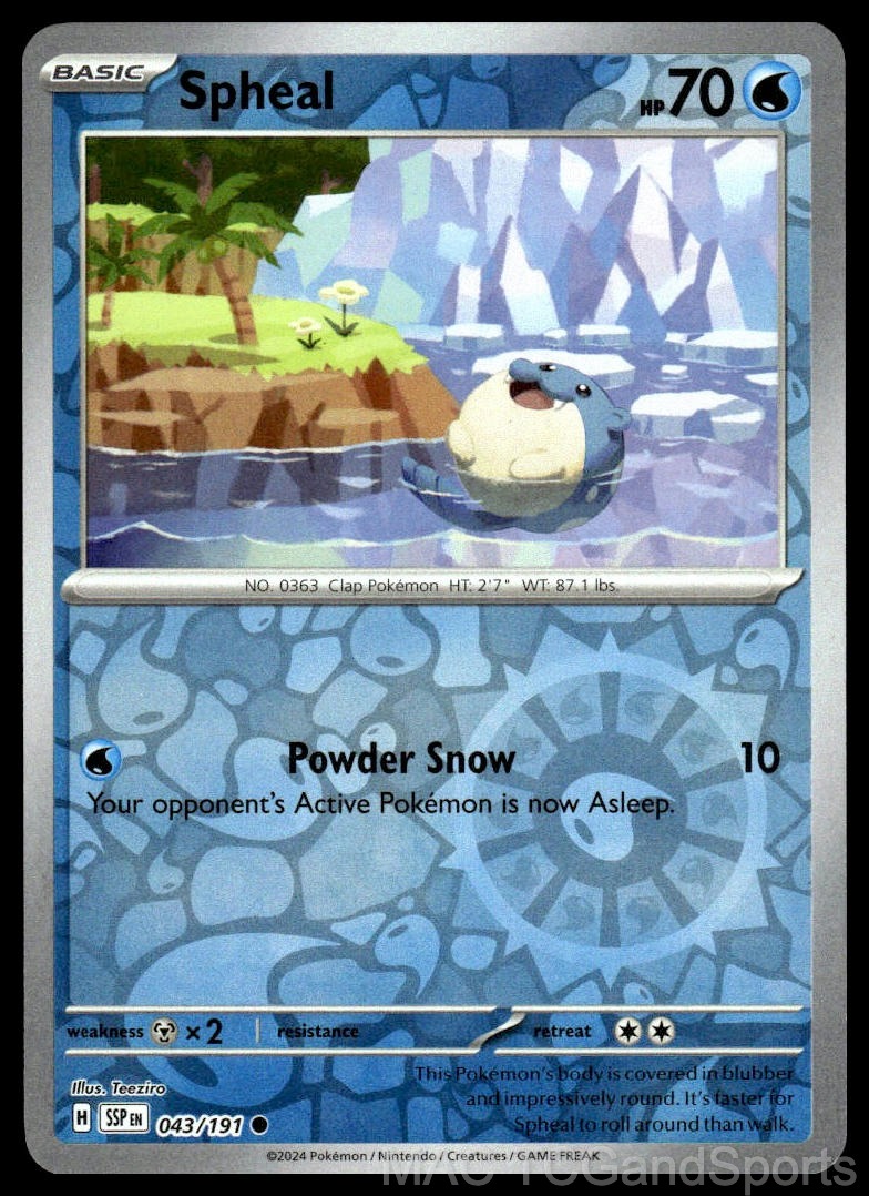 Spheal 043/191 Reverse Holo