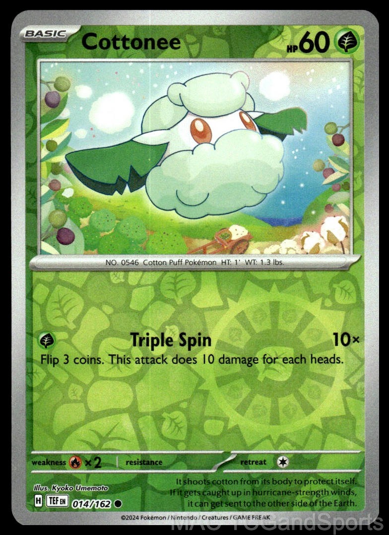 Cottonee 014/162 Reverse Holo