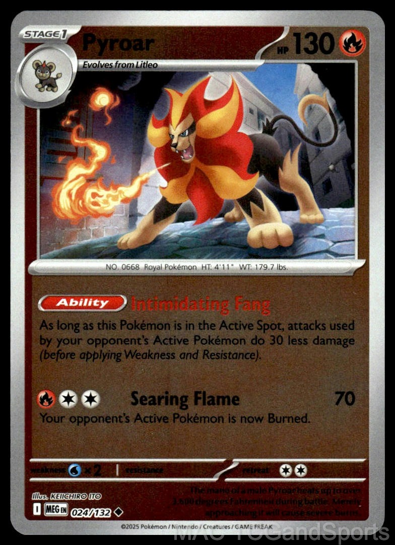 Pyroar 024/132 Reverse Holo