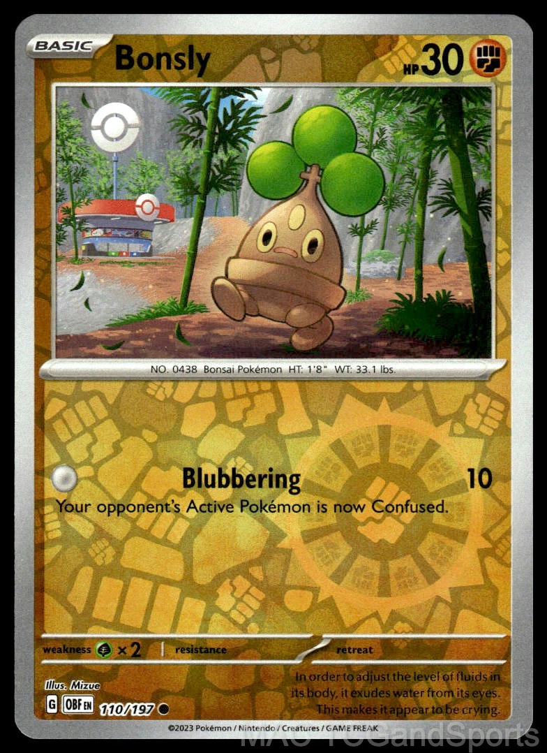 Bonsly 110/197 Reverse Holo