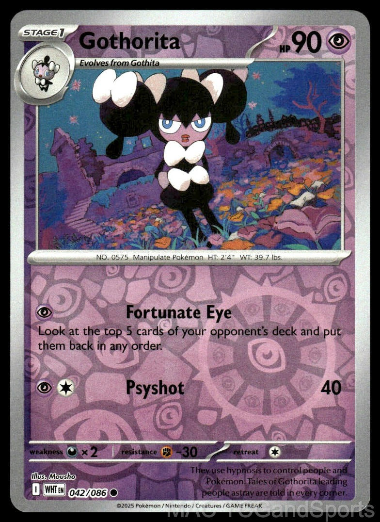 Gothorita 042/086 Reverse Holo