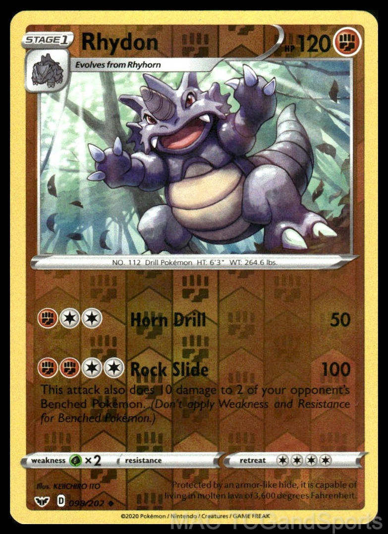 Rhydon 098/202 Reverse Holo