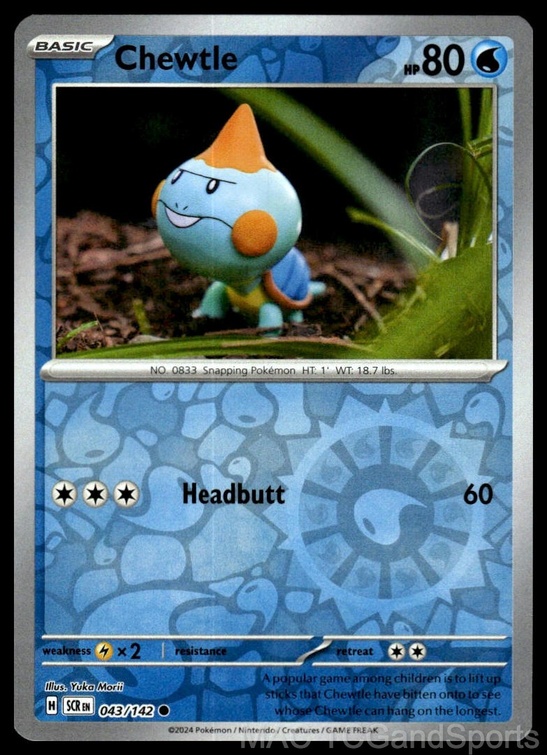 Chewtle 043/142 Reverse Holo