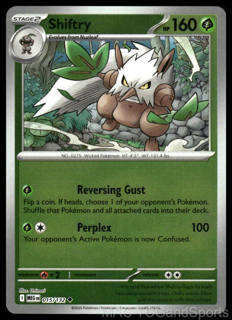 Shiftry 015/132 Reverse Holo
