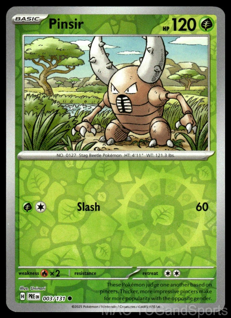 Pinsir 003/131 Reverse Holo