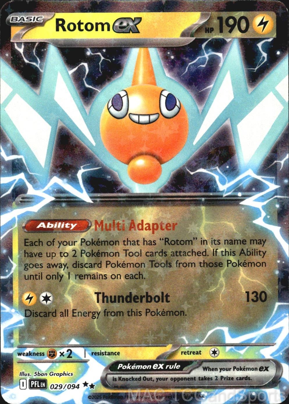 Rotom ex 029/094 Holo Phantasmal Flames Pokemon TCG NM