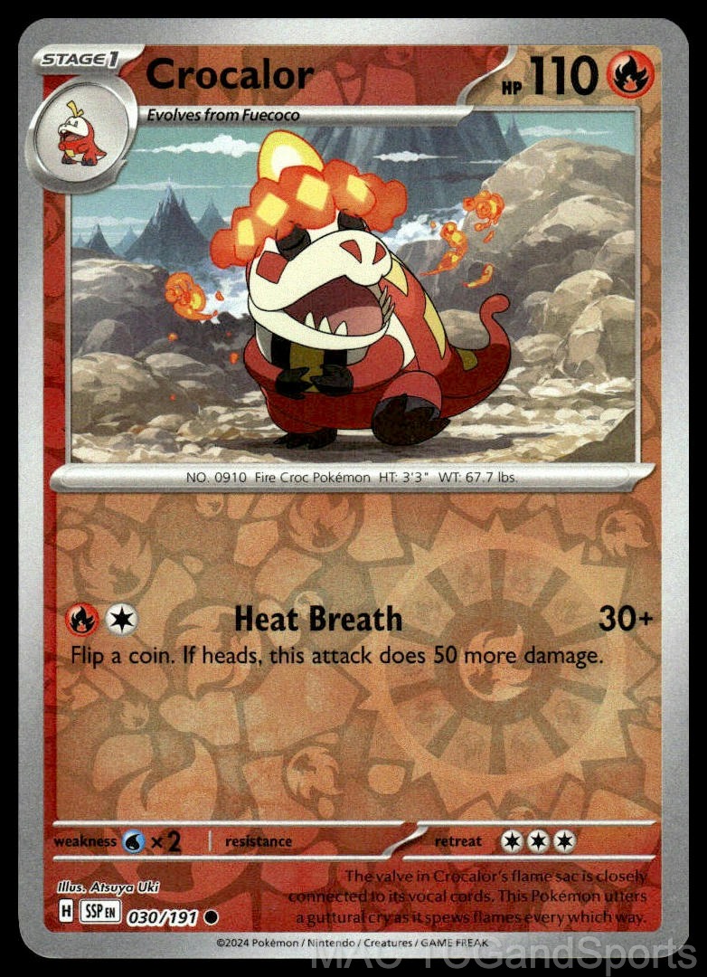 Crocalor 030/191 Reverse Holo