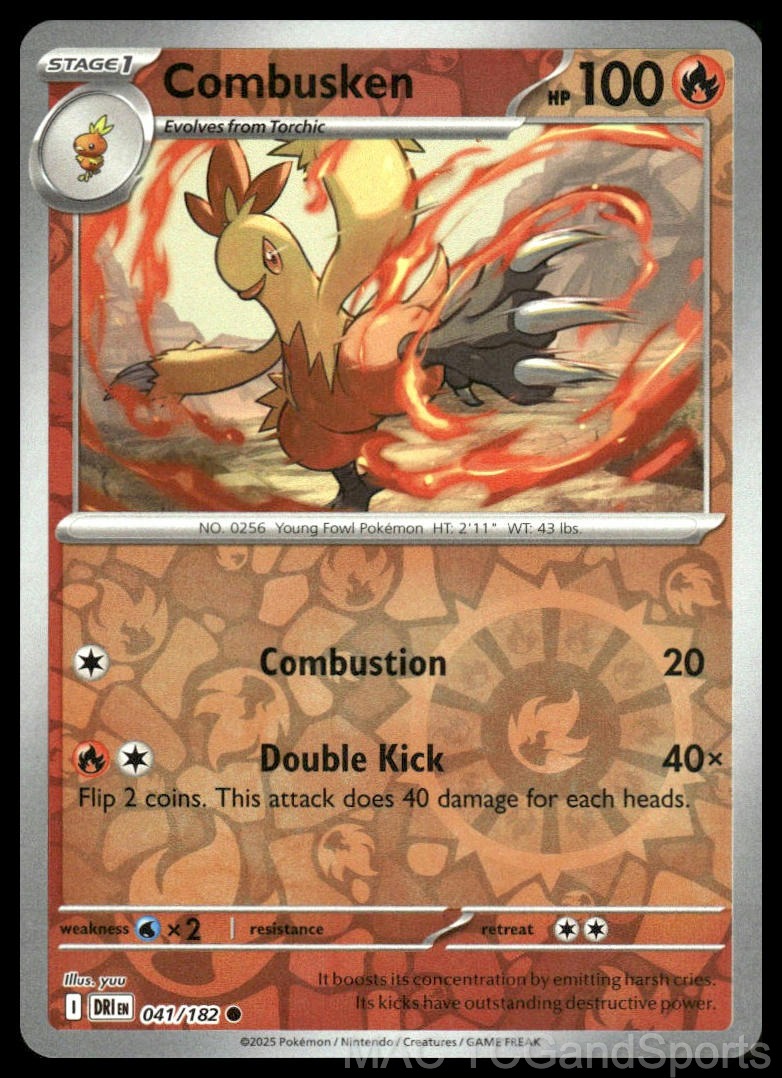Combusken 041/182 Reverse Holo