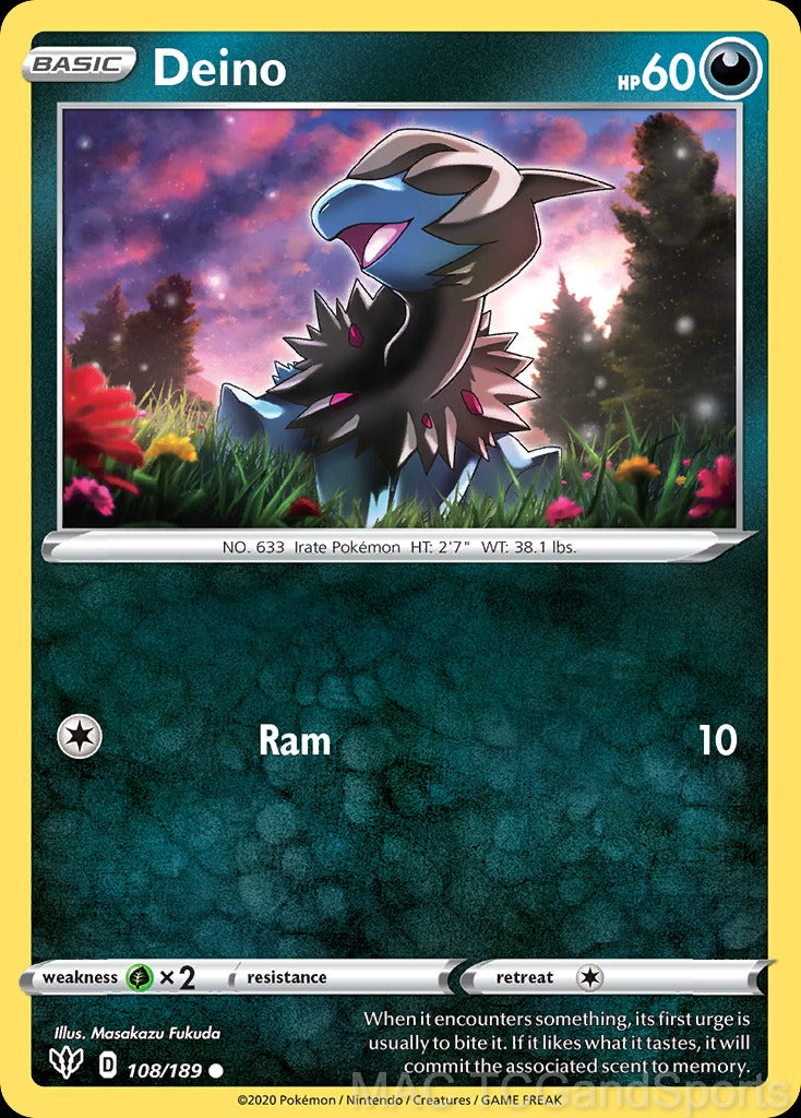 Deino 108/189 Reverse Holo