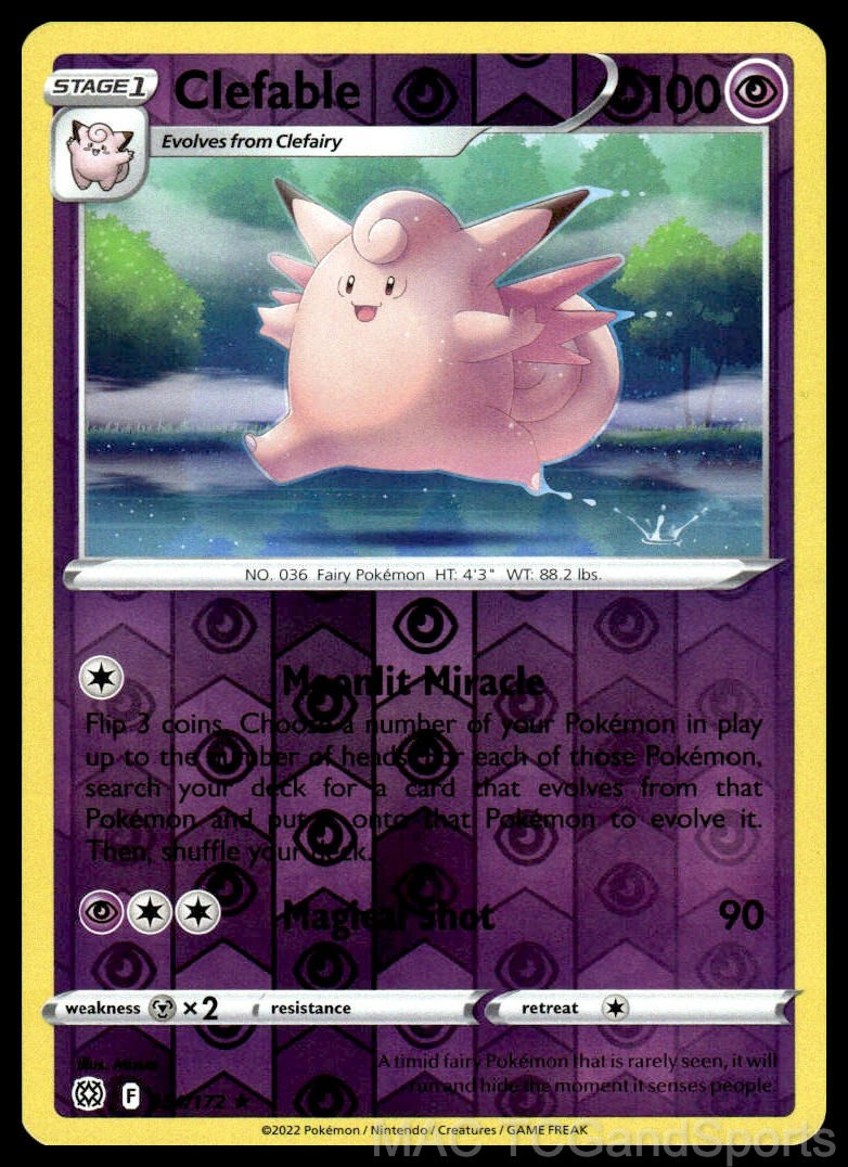 Clefable 054/172 Reverse Holo