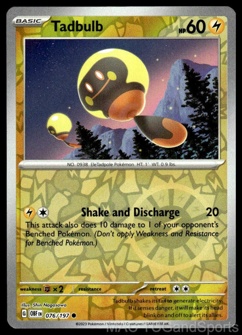 Tadbulb 076/197 Reverse Holo