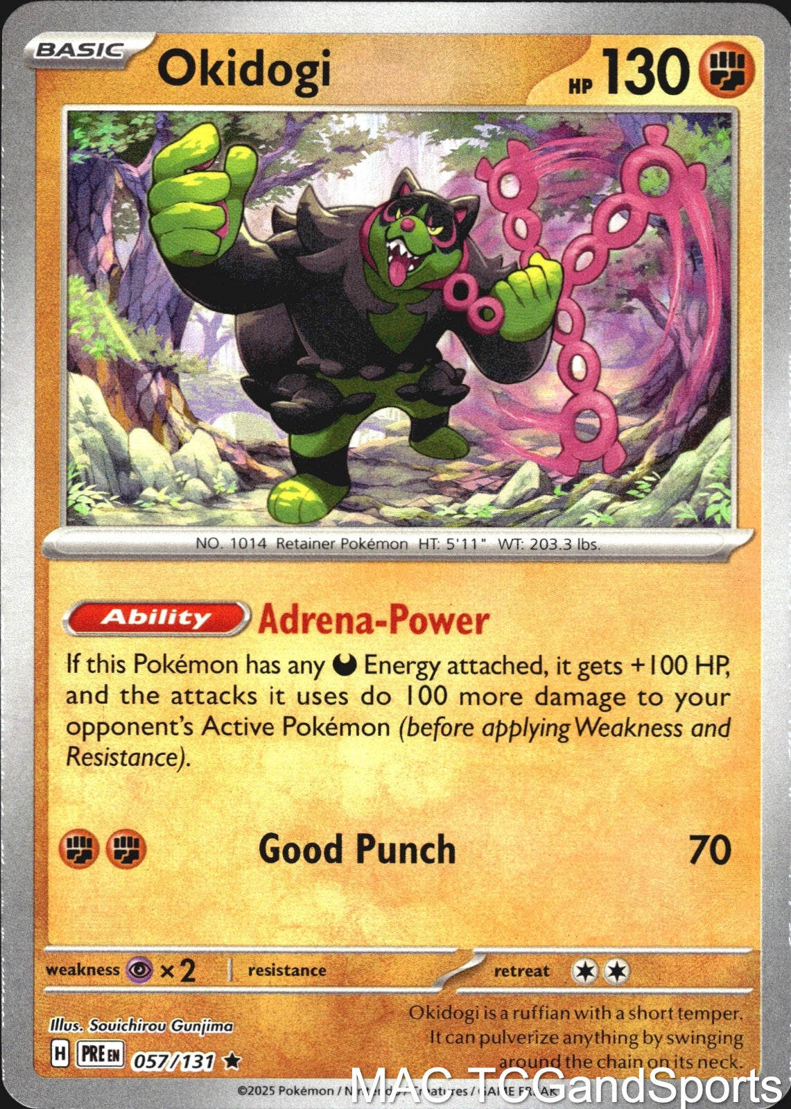 Okidogi (Poke Ball Pattern) 057/131 Holo Prismatic Evolutions Pokemon TCG NM