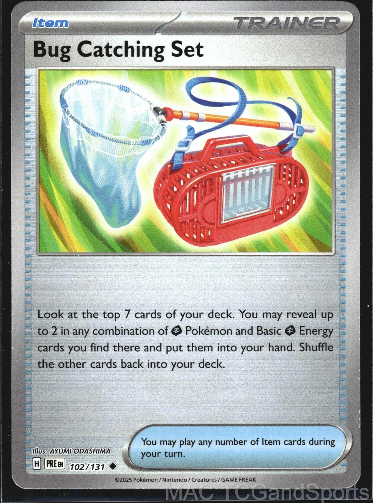 Bug Catching Set (Poke Ball) 102/131 Holo Prismatic Evolutions Pokemon TCG NM