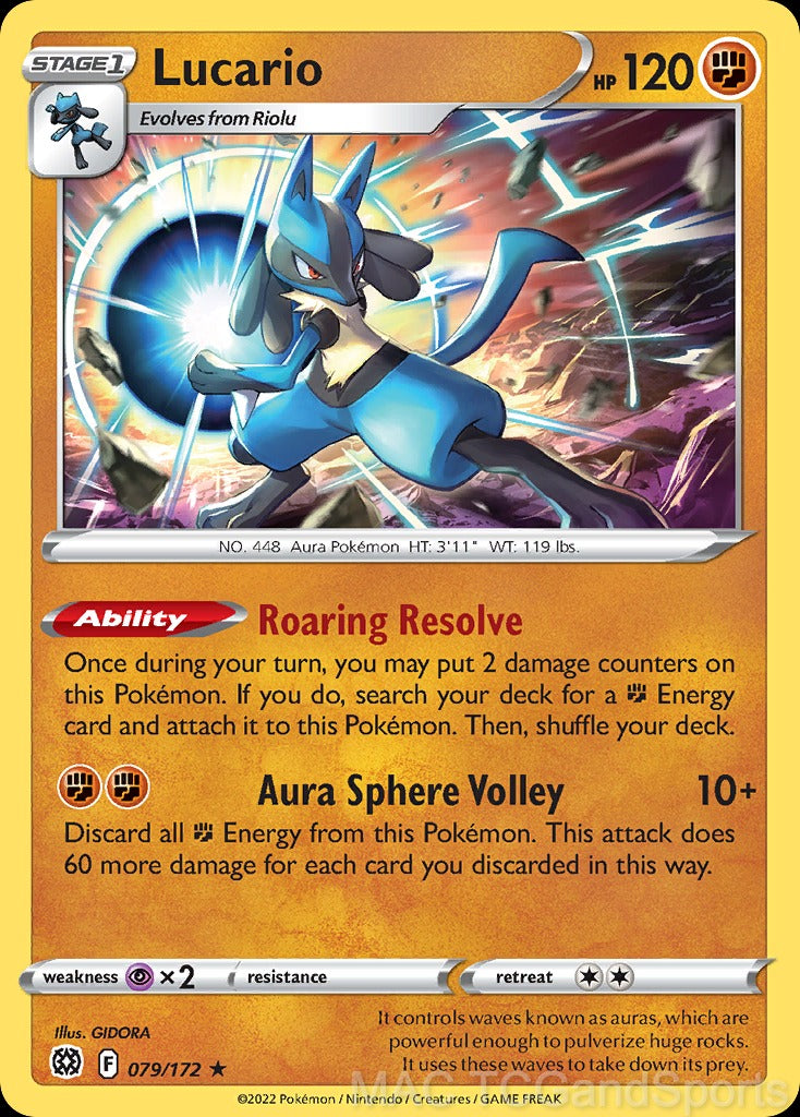 Lucario 079/172 Reverse Holo