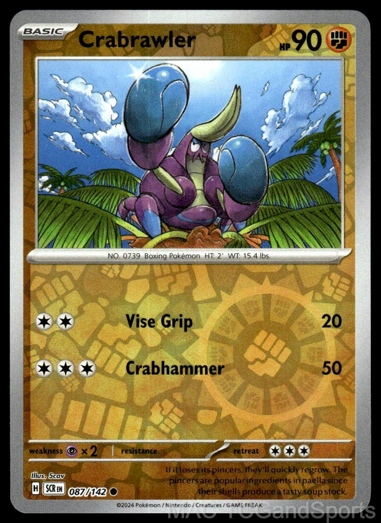 Crabrawler 087/142 Reverse Holo