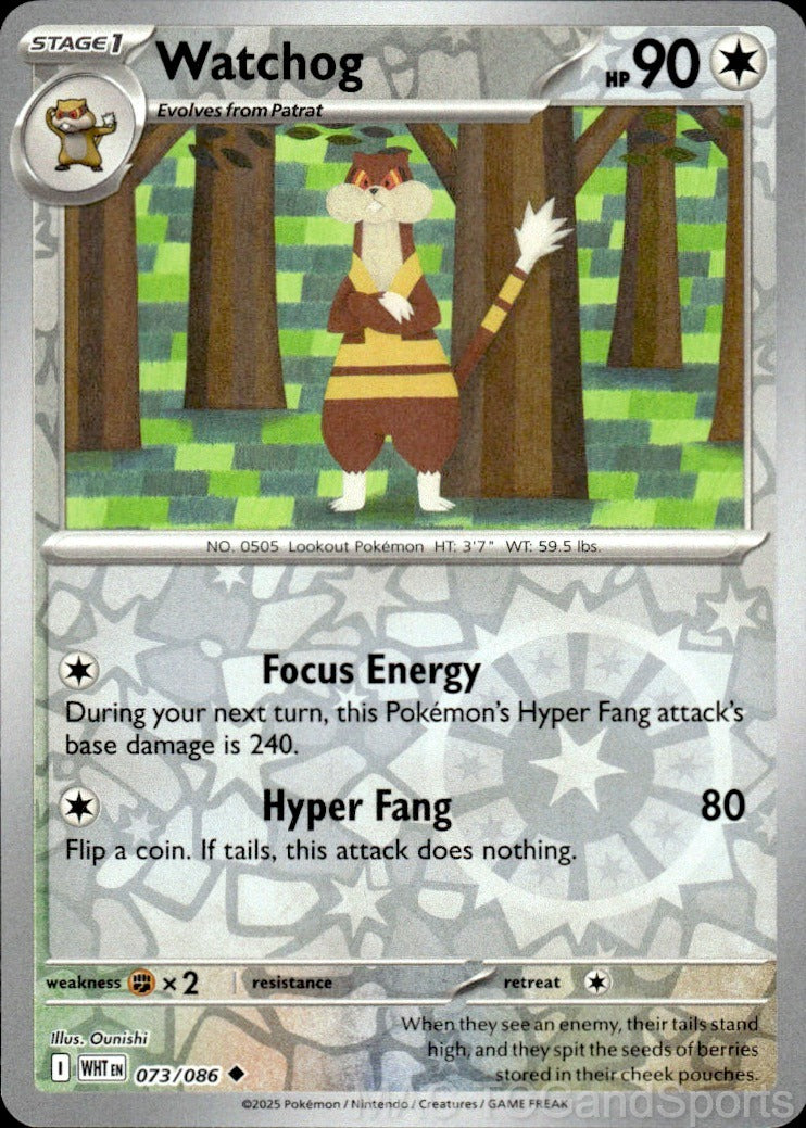 Watchog 073/086 Reverse Holo