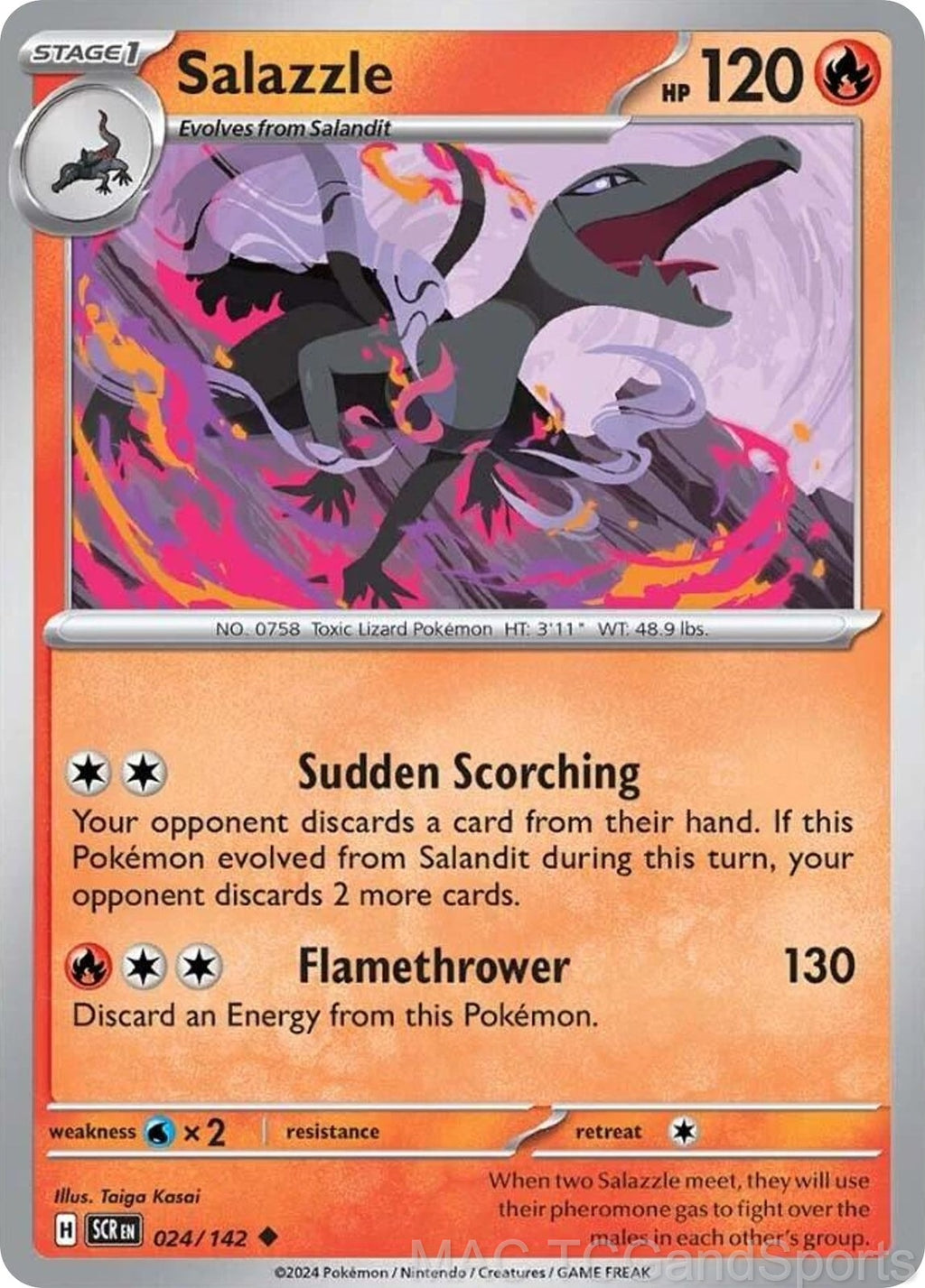 Salazzle 024/142 Reverse Holo