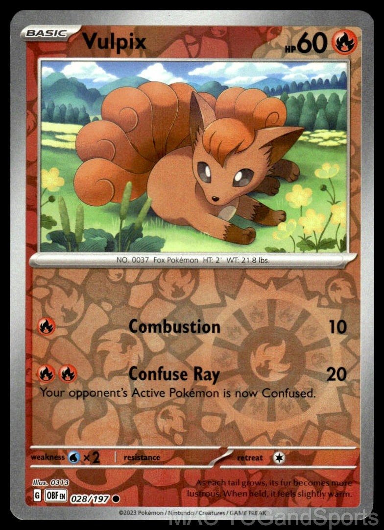 Vulpix 028/197 Reverse Holo