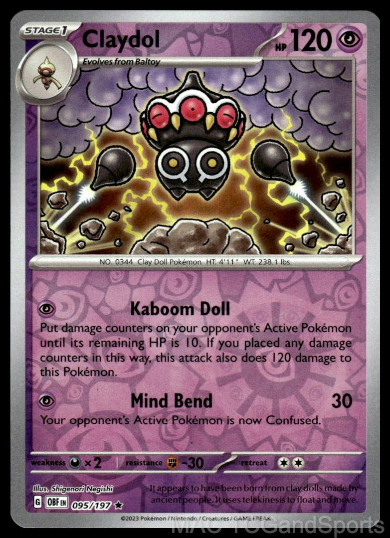 Claydol 095/197 Reverse Holo
