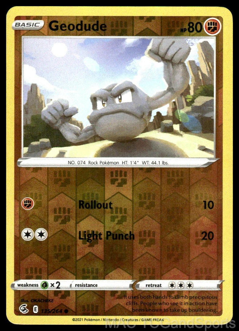 Geodude 135/264 Reverse Holo