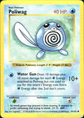 Poliwag 59/102 Unlimited Base Set Shadowless Pokemon TCG LP
