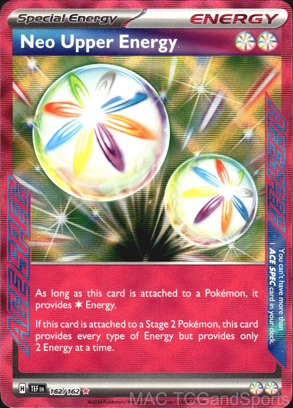 Neo Upper Energy 162/162 Holo Temporal Forces Pokemon TCG NM