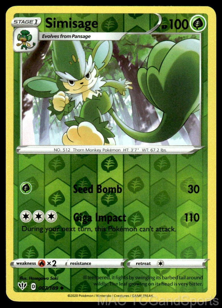 Simisage 007/189 Reverse Holo