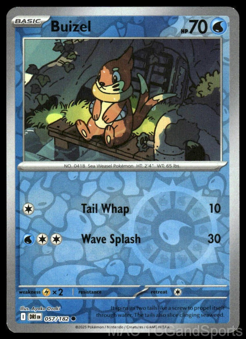 Buizel 057/182 Reverse Holo