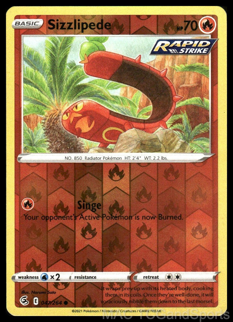Sizzlipede 047/264 Reverse Holo