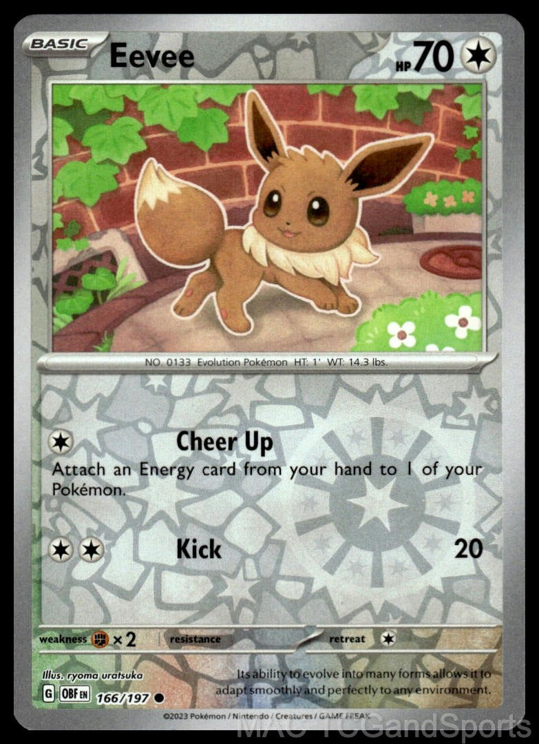 Eevee 166/197 Reverse Holo