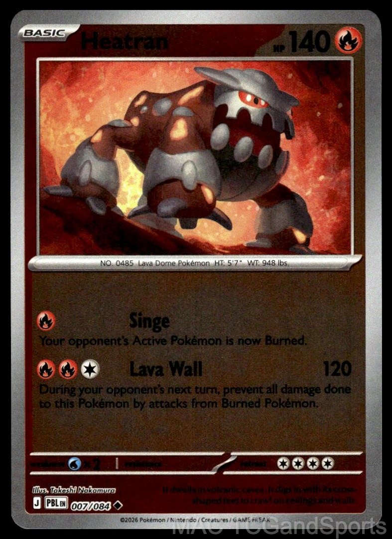Heatran 007/084 Reverse Holo