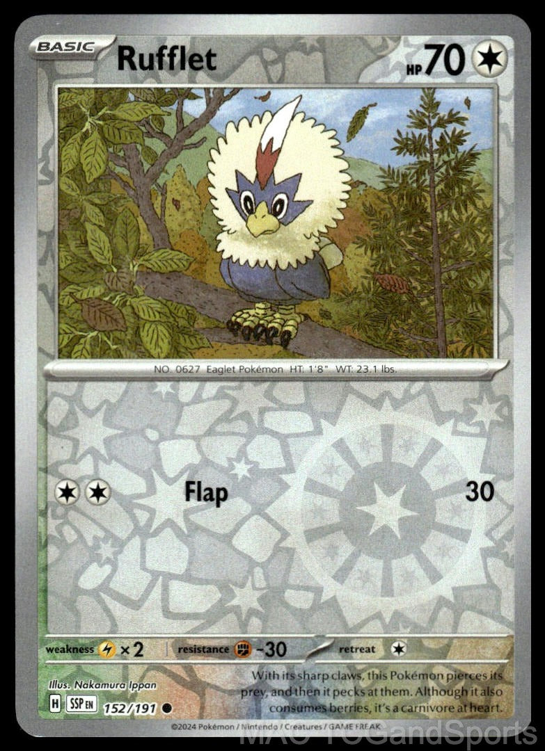Rufflet 152/191 Reverse Holo