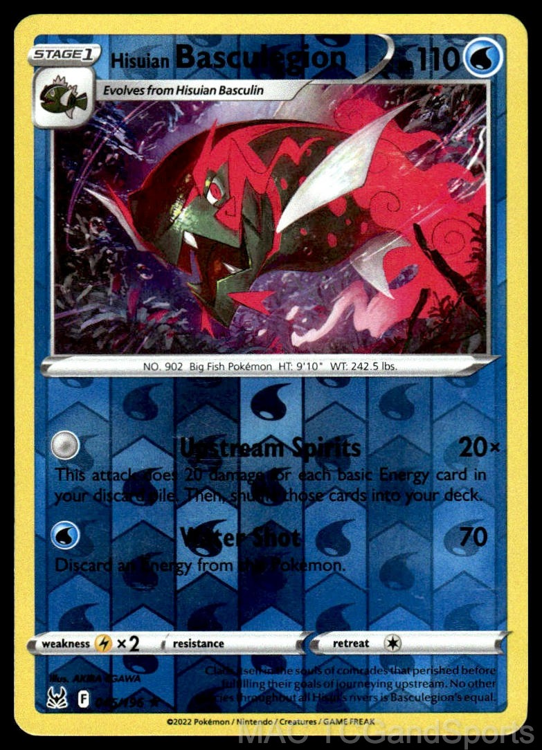 Hisuian Basculegion 045/196 Reverse Holo