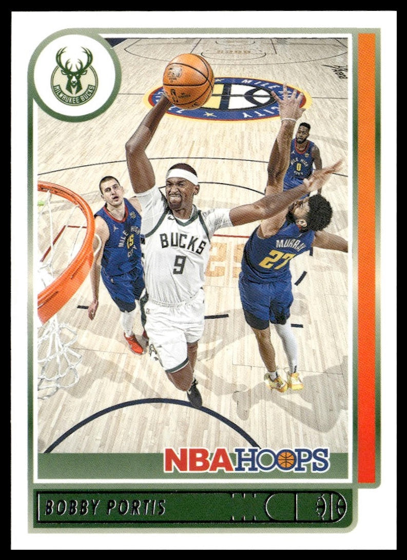 Bobby Portis #123 2021-22 Hoops Milwaukee Bucks