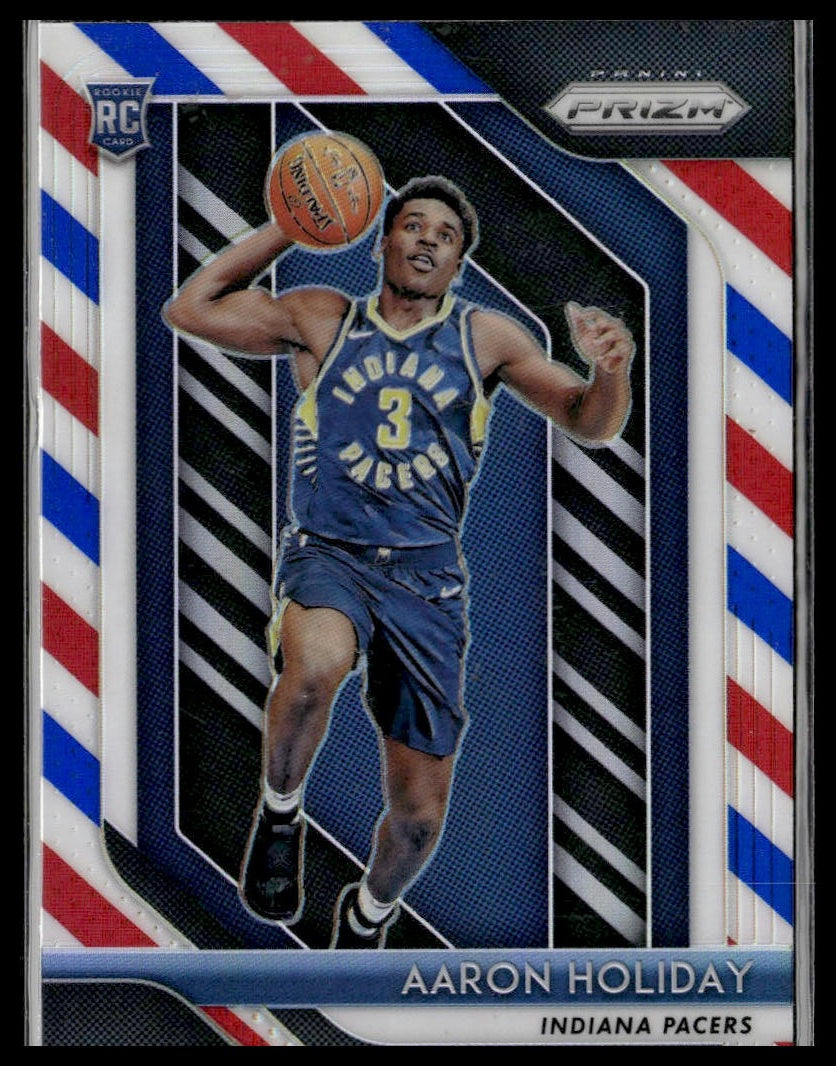 Aaron Holiday #114 Prizms Red White and Blue 2018-19 Panini Prizm Pacers RC