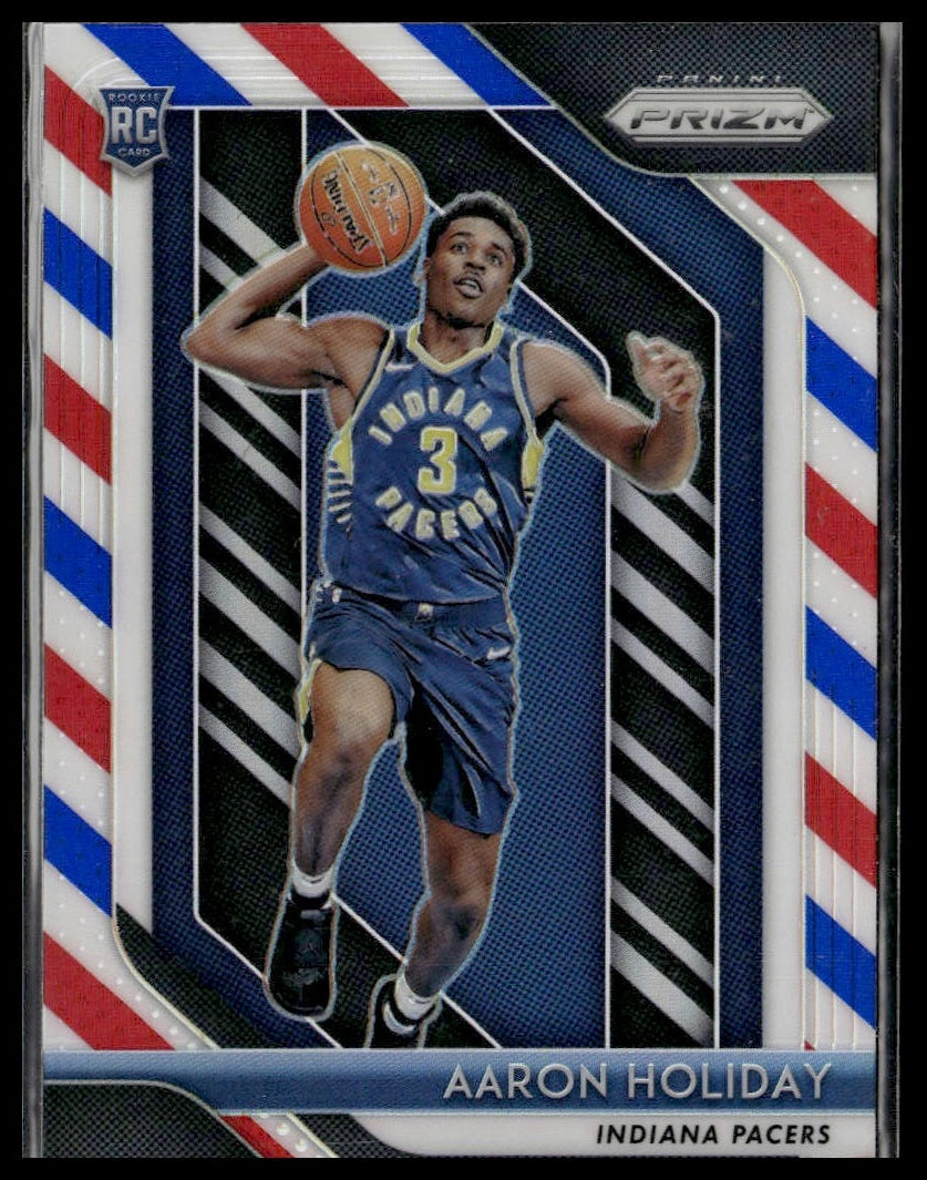 Aaron Holiday #114 Prizms Red White and Blue 2018-19 Panini Prizm Pacers RC