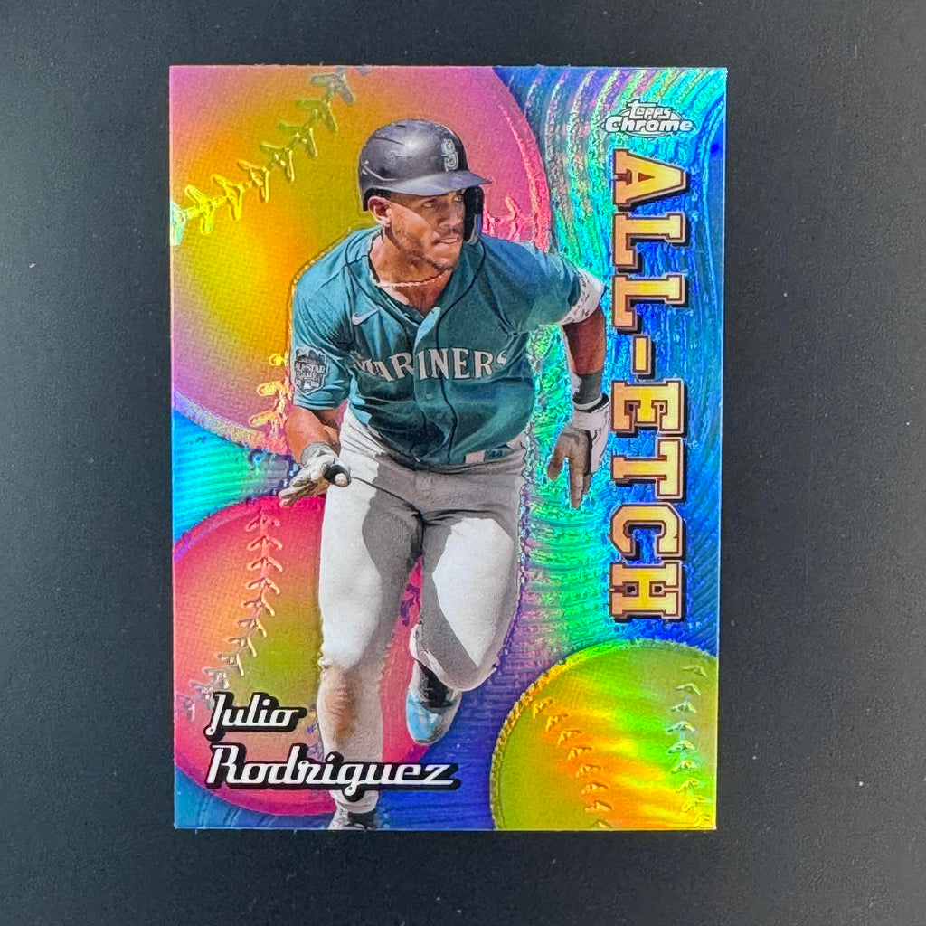 Julio Rodriguez #CAE-7 Chrome All-Etch 2024 Topps Chrome Seattle Mariners
